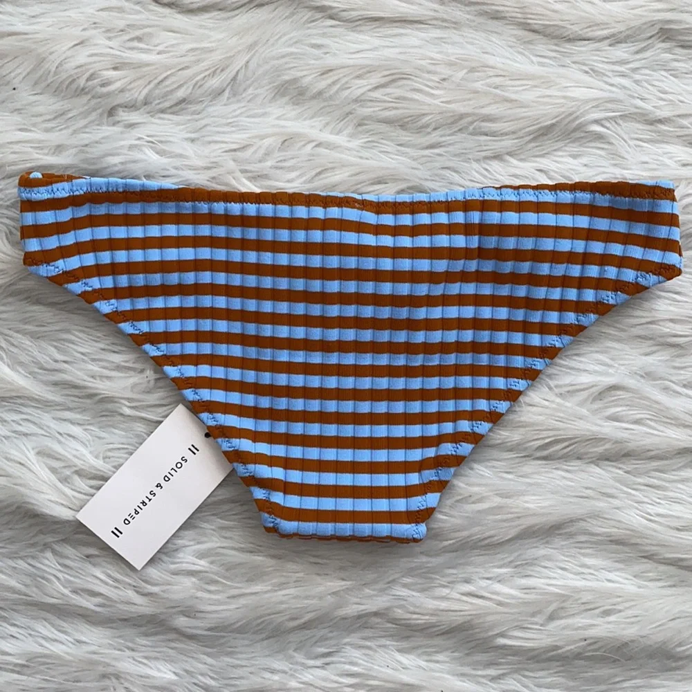 SOLID & STRIPED | The Elle Bottom in Sky Clay Rib